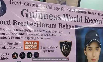 From Pakistan to the World: Haram Rehan Achieves 143 Knee Strikes Record